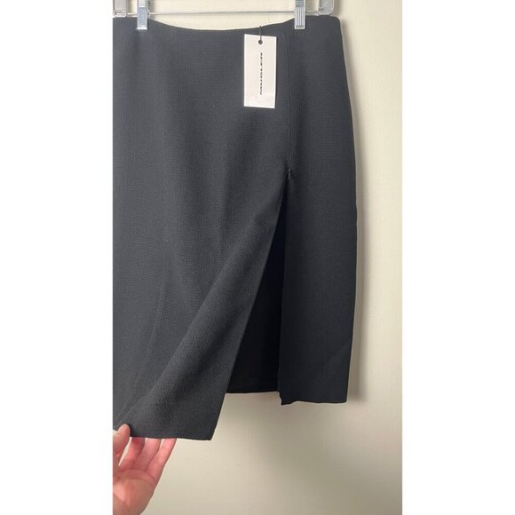 THIERRY MUGLER BNWT SUPER SLIT BLACK SKIRT  44 8 A/W 2000 RUNWAY COLLECTION - Picture 2 of 9